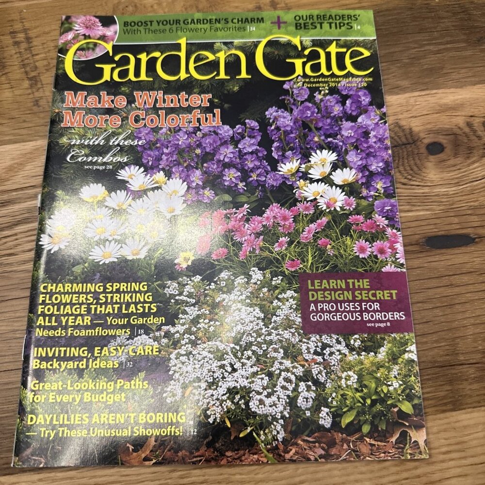 Garden Gate Make Winter More Colorful Magazine 2014